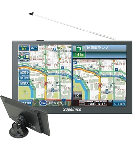 Supeimco SM-ON925DQ カーナビ 9インチ ポータブル カーナビ Amazon.co.jp: 9インチカーナビ【2026年最新地図+みちびき対応】9